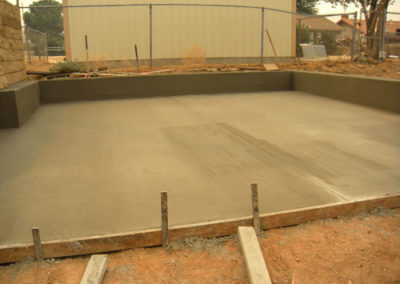 Concrete pad
